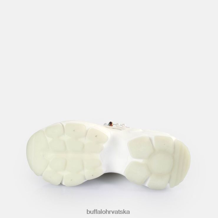 biserno bijela boja Buffalo binary charm tenisice niske veganske |tenisice TDD6T817